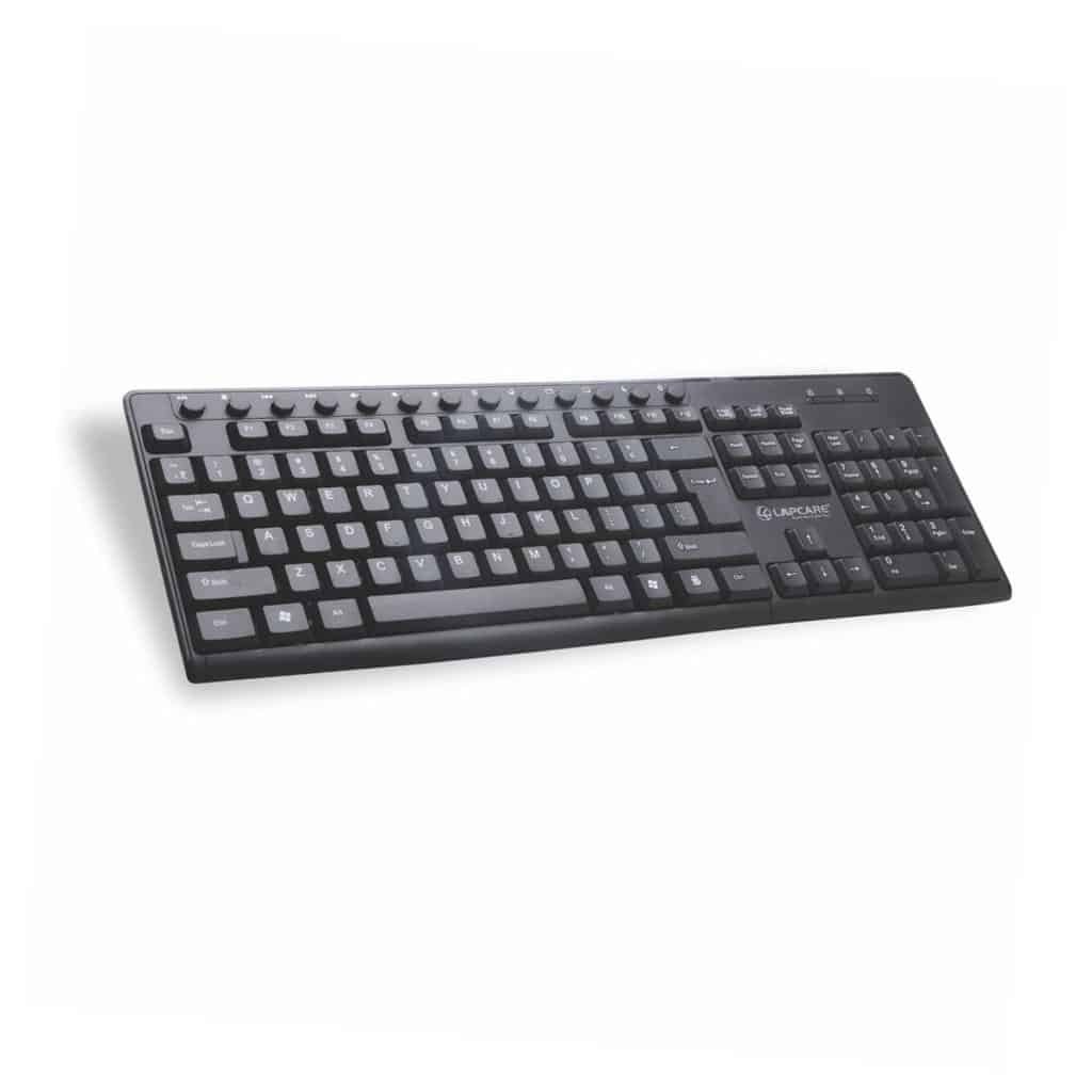 Lapcare E9 Splash Resistant Rugged Wired USB Multimedia Keyboard - Image 2
