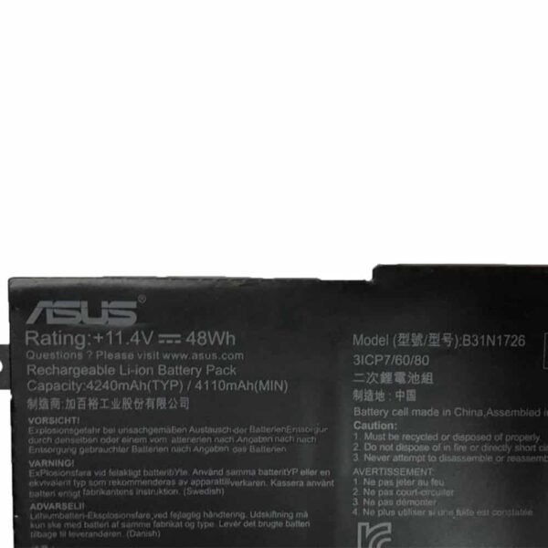 Asus Internal Battery B31N1726 - Image 3