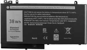 Original 11.1V 38Wh RYXXH Laptop Battery compatible with Dell Latitude E5450 Latitude E5550 Latitude 12 5000 Latitude 12 E5250 Computer