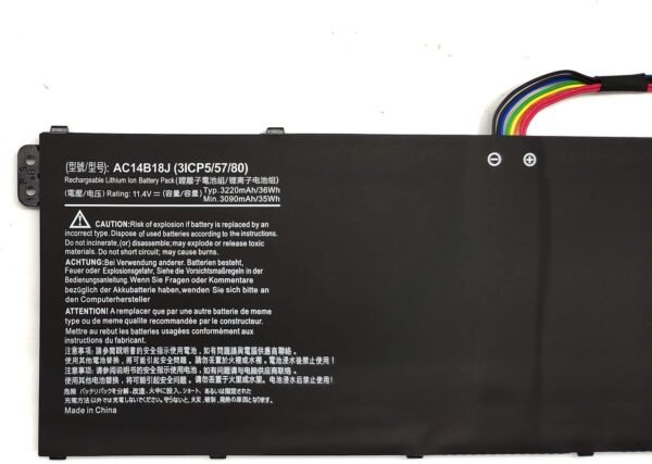 AC14B18J battery for Acer Aspire E3-111 E3-112 E3-112M ES1-511 ES1-512 V3-111 V3-111P V5-122 V5-122P V5-132P - Image 4