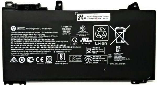 11.55V 45Wh Original RE03XL Laptop Battery Compatible with HP HP ProBook 430 440 445 450 455 G6 HSTNN-DB9A L32407-2B1 - Image 2