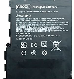 GI02XL Laptop Battery for HP Pavilion X2 12 HSTNN-LB7D 833657-005 832489-421（7.6V 33.36Wh）