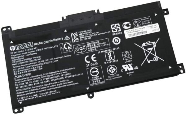 Bk03xl Battery Compatible H/P Pavilion X360 14 14m Series 14-ba253cl 14-ba051cl 14-ba077tu 14m-ba114dx 14m-ba011dx Bk03041xl Hstnn-lb7s