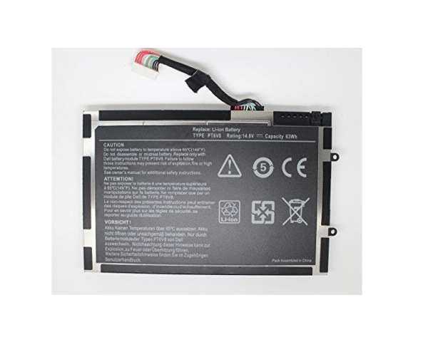 Laptop Battery 8P6X6 P06T PT6V8 T7YJR compatible with Dell Alienware M11x M14x R1 R2 R3 08P6X6 M14x R3